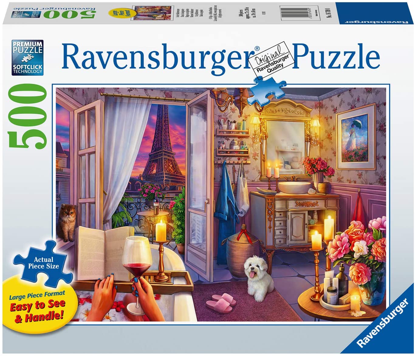 Ravensburger Cozy Bathroom 500 Piece Large Format Puzzle image 0